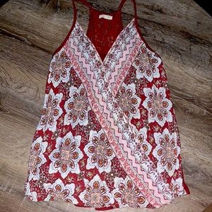 SOLD!!Maurices Brand Size Small Tank Top Flower Print Design Never Worn.